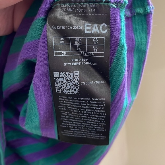 GUESS x A$ap - 90s Vintage Shirt - Green Purple - XS - Picture 7 of 10